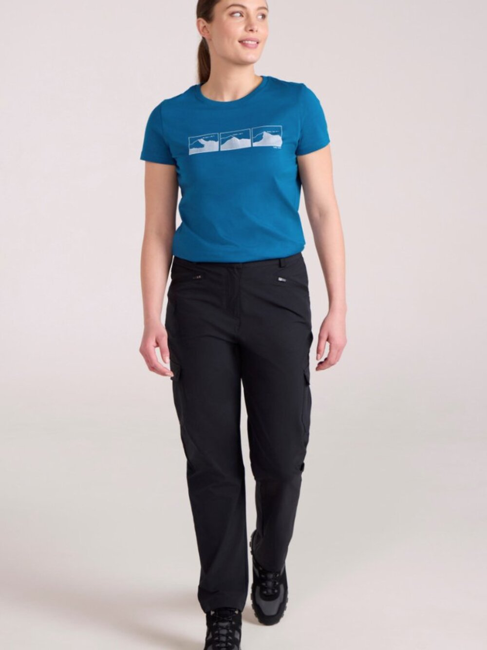 Mountain Warehouse Monte Women's Cargo Hiking Pants 8 Stretch SPF 50+